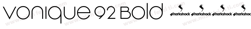 Vonique 92 Bold字体转换